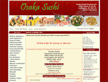 Tablet Screenshot of osakasushirestaurant.com